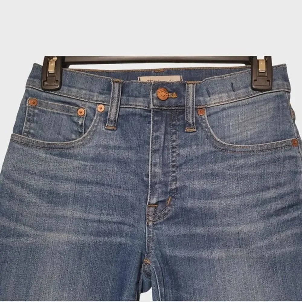 Madewell Cali Demi-Boot Jeans Women 24, 26W Casual Denim Raw Hem